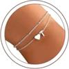 TINGN Bracciale da donna oro argento - 14 carati placcato oro oro a strati - bracciale personalizzato con lettere monogramma alfabeto - bracciale da donna gioielli regalo per donne fidanzate ragazze