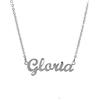 10:10 Collana Donna Nome Personalizzato In Acciaio Inox Anallergico, Gioiello Donna Nome Finitura Lucida, Catena Sottile Regolabile Realizzato in Italia (Gloria)
