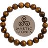 Essenciales Bracciale con occhio di tigre naturale per donna e uomo | Rafforza la fiducia e la concentrazione | Design unisex | Realizzato con pietre naturali | Ideale come amuleto personale