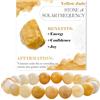 Bivei Jade Giallo - Ottimismo e Coraggio - signora braccialetto perline 8mm semiprezioso cristallo naturale elastico elastico cristallo accessori regalo di yoga