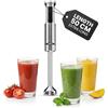 Princess Frullatore a Immersione in Acciaio Inox Prof XXL, 1500W, Asta Extra Lunga 50 cm, 5 Velocità + Turbo, 4 Lame, Bicchiere con Coperchio, Parti Lavabili, 221233