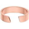 Purelei Anello Pono - Anello regolabile in sobrio in acciaio inox dal design più ampio, impermeabile - placcato oro 14 K, placcato oro rosa 18 carati o argento, Acciaio inossidabile, Nessuna pietra