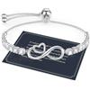 J.Fée Bracciale Infinito Bracciale Donna Argento 925 Bracciali Donna Argento Regalo Gioielli Regalo Per Lei Regali Per Lei