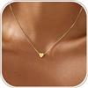 VIROMY Collane d'Oro con O Iniziali a Cuore per Donne Collane con Ciondolo a Forma di Lettera Placcate in Oro 14k Regali di Gioielli Personalizzati per Lei