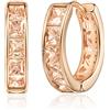 Linawe Orecchini a cerchio piccoli gialli, gioielli in oro rosa, piercing a elica da donna, mini orecchini a cerchio ipoallergenici