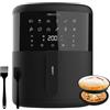 Cecotec Friggitrice ad Aria Cecofry Bombastik 6000 Full. Air Fryer 1700 W, Capacità 6 L, Tecnologia PerfectCook, Regolazione della Temperatura e Del Tempo, Controllo Touch, 12 Modalità, Accessori