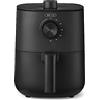 bella Friggitrice ad Aria Manuale da 3 L, Multifunzione 5-in-1 con Vassoio e Cestello Antiaderenti Rimovibili e Lavabili in Lavastoviglie, 1400 Watt, Nero Opaco