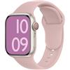 ELETTRONEO C1A Cinturino per Apple Watch Ultra 3 2 49mm, Serie 11 10 46mm, 9 8 7 45mm 41mm, SE 6 5 4 44mm 40mm, 3 2 1 42mm 38mm Donna Uomo Band Bracciale Sport Silicone, Rosa Millennial