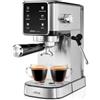 Ufesa Arona Macchina Caffè Espresso 1350W, Pannello Touch a Colori, 20 Bar, Funzione Espresso Cool, Lancia a Vapore Regolabile, Serbatoio Acqua 1L, Portafiltro in Metallo, Design Compatto Caffè Freddo