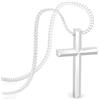 SERASAR Collana Croce da Donna d'Argento Gesù con Ciondolo Gioielli Acciaio Inox