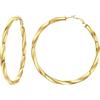 PROSTEEL 80MM Oro Orecchini Donna Orecchini a Cerchio Vuoto Orecchini Oversize Y2K Colonna di Torsione Pendolarismo Vacanza Festa Orecchini Combinazioni di Impilamento