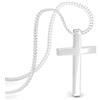 SERASAR Collana Croce da Donna d'Argento Gesù con Ciondolo Gioielli Acciaio Inox