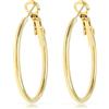 Made by Nami Orecchini Oro Donna Impermeabili 30mm - Cerchi Acciaio Inossidabile per Sport e Quotidiano