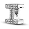 TINSLO Ciondolo Argento Sterling 925 Lettere con Cubic Zirconia Pendenti per Pandora Braccialetti, Compatibile con Braccialetti e Collane europei, perfetto Regali per Moglie e Ragazze KJC165