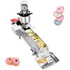 VEVOR Macchina Automatica per Ciambelle, Attrezzatura Commerciale per Ciambelle a 1 Fila, Macchina in Acciaio Inox Intelligente per Ciambelle con Stampi da 3 Dimensioni 90 Pezzi Ogni Ora