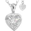 SERASAR Collana Donna Gioielli Acciaio Chirurgico 316L Catena Oro 18 Carati Cuore Ciondolo Argento Ragazza Incisione Regalo di Compleanno
