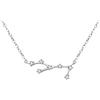 Clearine Costellazione Collana Donna Vergine Argento Delicato Zirconia Cubica Oroscopo zodiacale Speciale Ciondolo