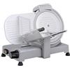 RGV Affettatrice 22 Lusso GS Silver -Ø220 mm, Motore Ventilato 140 W, Affilatoio Fisso, Lama in Acciaio Temprato, Argento