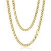 PROSTEEL 6MM 55CM Collana Oro Uomo Catena Cubana Miami, 6/9/12MM Collane Uomo Acciaio Inox, Impermeabile, Regalo Compleanno, 45-76CM, Punk Hiphop