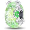 TINSLO Bead Charm Ciondolo Argento Sterling 925 con Cubic Zirconia Pendenti per Pandora Braccialetti, Compatibile con Braccialetti e Collane europei
