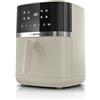Bosch Serie 4 Friggitrice ad Aria MAF462C0, 6,1 L, 7 Programmi, Doppia Resistenza, Funzioni Defrost e Mantenimento in Caldo, Touchscreen Intuitivo, fino al 60%* Cottura Più Veloce, Beige Satinato