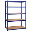 Yaheetech Scaffale/Scaffalattura da Garage a 5 Ripiani 180 x 120 x 60 cm in Metallo Portata 875 kg da Mensola Cucina Magazzino