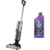Shark HydroVac, Aspirapolvere e lavapavimenti senza filo con spazzola antimicrobica e liquido multisuperficie neutralizzatore di odori, autopulente, wet & dry, grigio WD210EUCP
