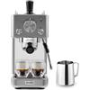 Breville Barista Slimline Macchina per espresso | IMontalatte integrato | Macchina da caffè compatta per cappuccini, latte macchiato e altro | Pompa da 15 bar | Argento [VCF185X]