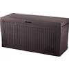 Keter 231317 Baule, Comfy Marrone, 116.7 x 44.7 x 57 cm