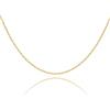 OROVI Collana Donna Argento 925 placcata oro 18kt Collana 46 cm, Made in Italy, gioiello anallergico confezionato in un elegante astuccio portagioie