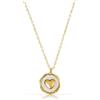 Made by Nami Collana Cuore Oro Donna Acciaio Inox Dorato Waterproof Regolabile 40-45cm Boho