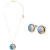 Disney Parure di Gioielli per Bambine e Ragazze Stitch Bracciale Orecchini Collana Amicizia Stitch (Frozen)