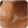VIROMY Collane d'Oro con Z Iniziali a Cuore per Donne Collane con Ciondolo a Forma di Lettera Placcate in Oro 14k Regali di Gioielli Personalizzati per Lei