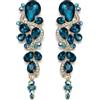 Clearine Orecchini Donna Boemia Boho Cristallo Matrimonio da sposa Multiple lacrima Ciondolare
