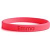 Stellasticker Braccialetto SOS personalizzato in silicone per bambini - con nome e numero di telefono - resistente all'acqua e confortevole - sicurezza per bambini da 1 a 10 anni - tanti colori (Rosa)