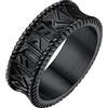 FaithHeart Rune Anello Rotante Spinner Anello Uomo Acciaio Vintage Anello Anti-stress Taglia IT #14-27 Teen Boy Anello Personalizzato Incisione Nordica delle Rune Vichinghe