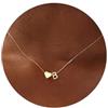 TINGN Collana a forma di cuore con lettere per donne e ragazze - 14 carati oro bianco placcato oro bianco 14 carati lettera A-Z ciondolo a forma di cuore catena a cuore catena di compleanno San