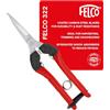 FELCO 322 cesoia da raccolta a lungo raggio, lama cromata 46 mm, taglio 10 mm, manici in acciaio ergonomici, ammortizzatori in poliuretano, utensile leggero 190 mm
