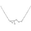 Clearine Costellazione Collana Donna Leone Argento Delicato Zirconia Cubica Oroscopo zodiacale Speciale Ciondolo
