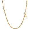 PROSTEEL Collana Uomo Donna Catena Grano Catena Ricambio per Pendente, Larga 3 mm, 55CM Lunghezza, Placcato Oro, Oro (Confezione Regalo)