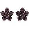 EVER FAITH Orecchini da donna a forma di fiore con strass, scintillanti, leggeri, grandi, in stile bohémien, accessori per l'estate, spiaggia, matrimoni e feste, placcati in oro, Medio, Cristallo, Non