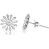 Made by Nami Orecchini Fiori Oro Argento - Acciaio Chirurgico Nichel Free per Pelle Sensibile