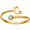 Purelei® Anello Zodiaco - Anello da donna resistente all'acqua in acciaio inox duraturo - Anelli regolabili dalla taglia 50 alla 60 - Gioielli alla moda per il tuo look personalizzato, 60-66 cm, Gemma