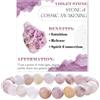 Bivei Pietra Viola - Pace Profonda - signora braccialetto perline 8mm semiprezioso cristallo naturale elastico elastico cristallo accessori regalo di yoga