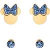 Disney Orecchini Minni Mouse, Collezione Acciaio Inossidabile, Colore Argento, UNICO, Pietre di zirconia cubica, Regalo per Ragazze e Donne (Blu 2)
