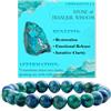 Bivei Chrysocolla - Espressione Dolce - signora braccialetto perline 8mm semiprezioso cristallo naturale elastico elastico cristallo accessori regalo di yoga