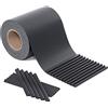 SONGMICS Frangivista in PVC, Strisce per Recinzione, Schermo Opaco di 0,19 x 40 m, Telo per Balcone, Resistente a Raggi UV, 25 Fascette, Colore Antracite GPJ040H
