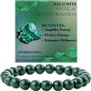 Bivei Malachite - Trasformazione - signora braccialetto perline 8mm semiprezioso cristallo naturale elastico elastico cristallo accessori regalo di yoga