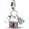 TINSLO Ciondolo Argento Sterling 925 con Cubic Zirconia Pendenti per Pandora Braccialetti, Compatibile con Braccialetti e Collane europei, perfetto Regali per Moglie e Ragazze