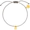 Purelei Bracciale Angelo - Braccialetto regolabile in tessuto con ciondolo simbolico, impermeabile, 16-20 cm, disponibile in oro, argento o oro rosa, Eine Grösse, Acciaio inossidabile, abalone